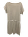 Lafayette 148 Size est. XL White & Beige Cotton Blend Drawstring Dress White & Beige / est. XL