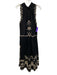 Sea New York Size M Black & Cream Beige Cotton Embroidered Birds Dress Black & Cream Beige / M