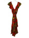 Farm Rio Size L Red & Multi Viscose Sleeveless Flora & Fauna Jungle Print Dress Red & Multi / L