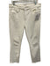 Mother Size 34 Cream White Cotton Blend Denim 5 Pocket Button & Zip Fly Jeans Cream White / 34