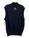 Peter Millar Size XXL Navy Blue Wool Solid Quarter Zip Men's Vest Navy Blue / XXL