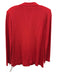 Misook Size M Red Acrylic Blend Knit Checked Gold button Patch Pocket Jacket Red / M