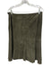 Eileen Fisher Size Medium Olive Green Suede Jacket Paneled Paneled Skirt Set Olive Green / Medium