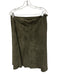 Eileen Fisher Size Medium Olive Green Suede Jacket Paneled Paneled Skirt Set Olive Green / Medium