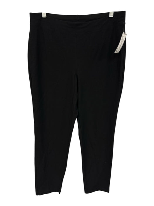 Eileen Fisher Size M Black No Fabric Tag Jersey Elastic Waist High Waist Pants Black / M