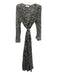 Partou Soleil Size One Size Tan & black Viscose Blend Printed Tie belt Coverup Tan & black / One Size