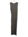 Enza Costa Size S Grey Cotton Blend Sleeveless Ribbed Leg Slit Heathered Dress Grey / S