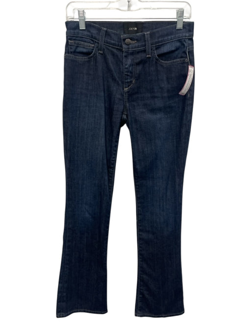 Joe's Size 25 Dark Wash Cotton Blend Zip & Button Straight Mid Rise Jeans Dark Wash / 25