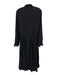 Equipment Femme Size 6 Charcoal Black Viscose Long Sleeve Button Front Dress Charcoal Black / 6