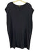Eileen Fisher Size S Navy Blue Lyocell blend Cap Sleeve V Neck Pocketed Dress Navy Blue / S
