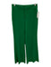 Alice + Olivia Size 0 Green Polyester Trouser Pocketed Hook & Zip Fly Pants Green / 0