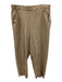 Eileen Fisher Size M Khaki Beige Lyocell blend Elastic Waistband Pocketed Pants Khaki Beige / M