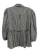 Cinq a Sept Size M Black & White Cotton Gingham 3/4 Balloon Sleeve Button Up Top Black & White / M