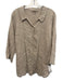 Flax Size M Beige Linen 3/4 Sleeve Button Up Collared Shirt Top Beige / M