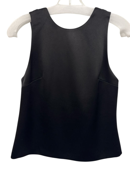 Alice + Olivia Size XS Black Triacetate Blend Cowl Neck Sleeveless Top Black / XS