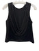 Alice + Olivia Size XS Black Triacetate Blend Cowl Neck Sleeveless Top Black / XS