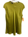 Lafayette 148 Size M Green Silk Satin Sleeveless Wide Neck Keyhole Back Top Green / M