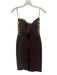 Herve Leger Size S Dark Brown Rayon Blend Bandage Sleeveless Mini Dress Dark Brown / S