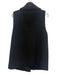 Eileen Fisher Size M Black Wool Blend Button Front Pockets high neck Coat Black / M