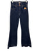 Alice + Olivia Jeans Size 25 Dark Wash Cotton Blend Zip & Button Flare Jeans Dark Wash / 25