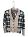 Sundance Size 4P Taupe & Blue Wool Blend Plaid Buttons Jacket Taupe & Blue / 4P