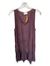 Nation Size S Purple Viscose Blend Sleeveless dots V Neck Dress Purple / S
