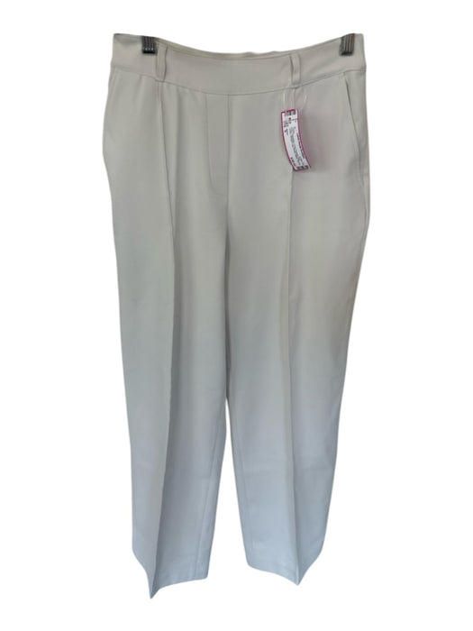 Spanx Size S Ivory Polyester Front Pockets Straight Leg Elastic Waist Pants Ivory / S