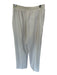 Spanx Size S Ivory Polyester Front Pockets Straight Leg Elastic Waist Pants Ivory / S