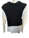 Pistola Size M Black & White Cotton Blend Long Sleeve Collar Shirt Combo Sweater Black & White / M