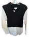 Pistola Size M Black & White Cotton Blend Long Sleeve Collar Shirt Combo Sweater Black & White / M