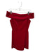 Karen Millen Size 6 Red Velvet Off Shoulder Back Zip Dress Red / 6