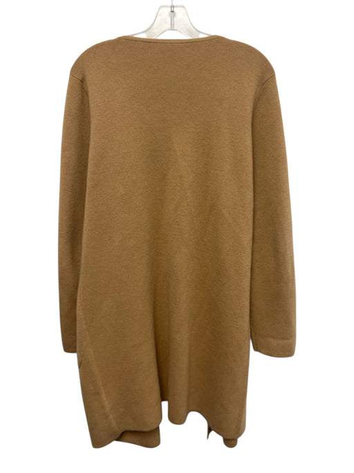 J.Crew Size M Camel Brown Cotton Blend Open Front Knit Long Sleeve Cardigan Camel Brown / M