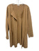 J.Crew Size M Camel Brown Cotton Blend Open Front Knit Long Sleeve Cardigan Camel Brown / M