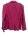 Ann Taylor Size 12 Plum Purple Cotton Collar Neck Front Button Closure Jacket Plum Purple / 12