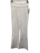 Frame Size 2 White Cotton Blend Elastic Waist Straight Flare Back Pockets Jeans White / 2