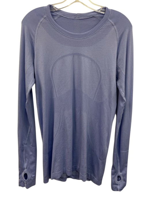Lululemon Size Est S Periwinkle Blue No Fabric Tag Crew Neck Dotted Detail Top Periwinkle Blue / Est S