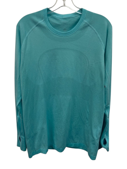 Lululemon Size Est S Aqua Green No Fabric Tag Crew Neck Dotted Detail Top Aqua Green / Est S