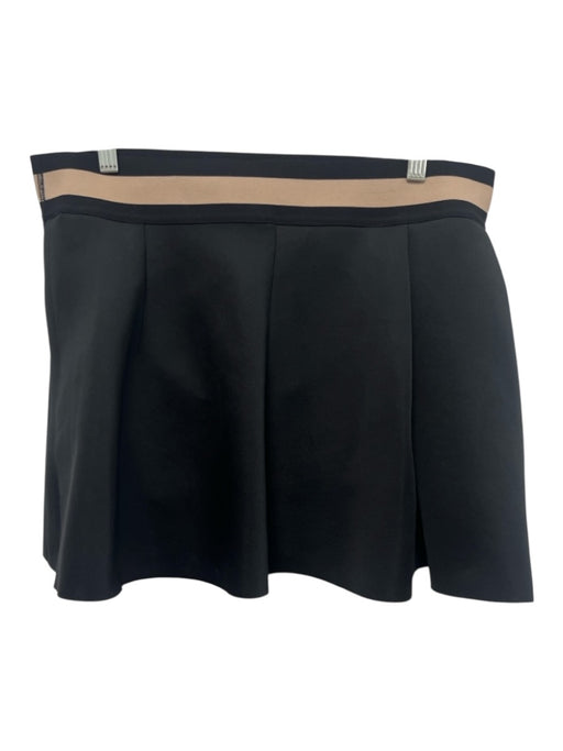Emily McCarthy Size L Black & Beige Polyester Elastic Waist Color strip Skirt Black & Beige / L