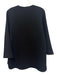 Ann Mashburn Size Medium Black Wool Long Sleeve V Neck Tunic Top Black / Medium