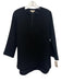 Ann Mashburn Size Medium Black Wool Long Sleeve V Neck Tunic Top Black / Medium