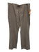Ann Mashburn Size Large Brown & Cream Wool Blend Elastic Waist Houndstooth Pants Brown & Cream / Large