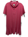 Tuckernuck Size L Coral Pink Cotton Short Sleeve Collar Polo Ruffle Hem Dress Coral Pink / L