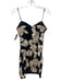 Elliatt Size M Black & Gold Polyester Sleeveless Embroidered Flowers Dress Black & Gold / M