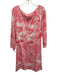 Lilly Pulitzer Size XL Pink, White, & Yellow Pima Cotton Crew Neck print Dress Pink, White, & Yellow / XL