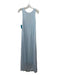 Scandal Size S Light Blue Viscose Blend Round Neck Sleeveless Pleat Detail Dress Light Blue / S