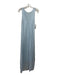 Scandal Size S Light Blue Viscose Blend Round Neck Sleeveless Pleat Detail Dress Light Blue / S