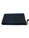 Michael Kors Navy Blue Saffiano Leather Zip Close Logo Wristlet Wallets Navy Blue