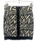 Herve Leger Size Medium Black & White Rayon Blend Stretch Waist Leaf Print Skirt Black & White / Medium