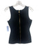 Herve Leger Size Small Black Rayon Blend Sleeveless Bandage Back Zip Top Black / Small