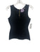 Herve Leger Size Small Black Rayon Blend Sleeveless Bandage Back Zip Top Black / Small